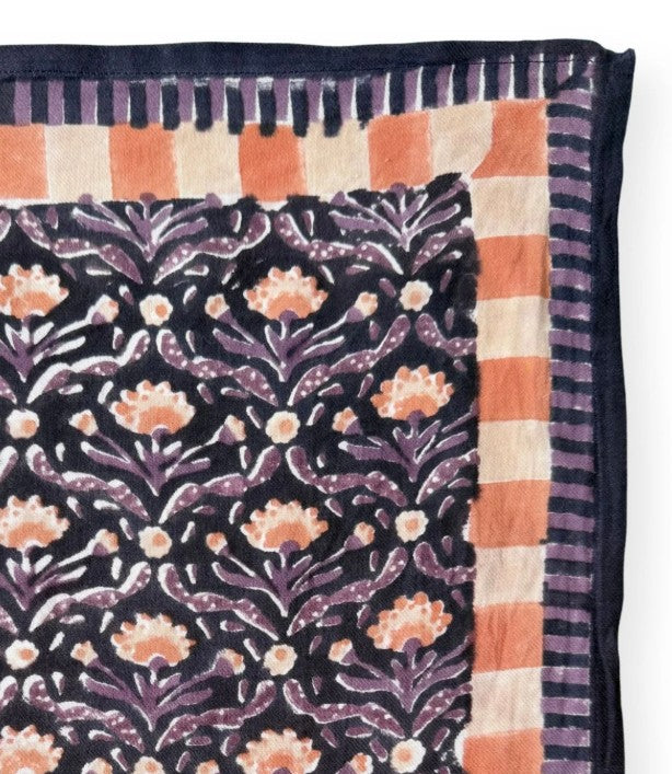 Big Foulard Latika - Cactus - Navy