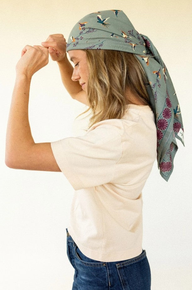 Foulard Latika - Cerisier - Grey