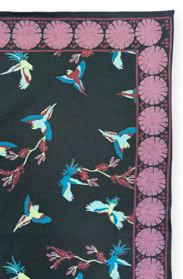 Foulard Latika - Cerisier - Navy