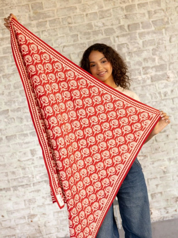 Big Foulard Latika - Wonderful - Fire