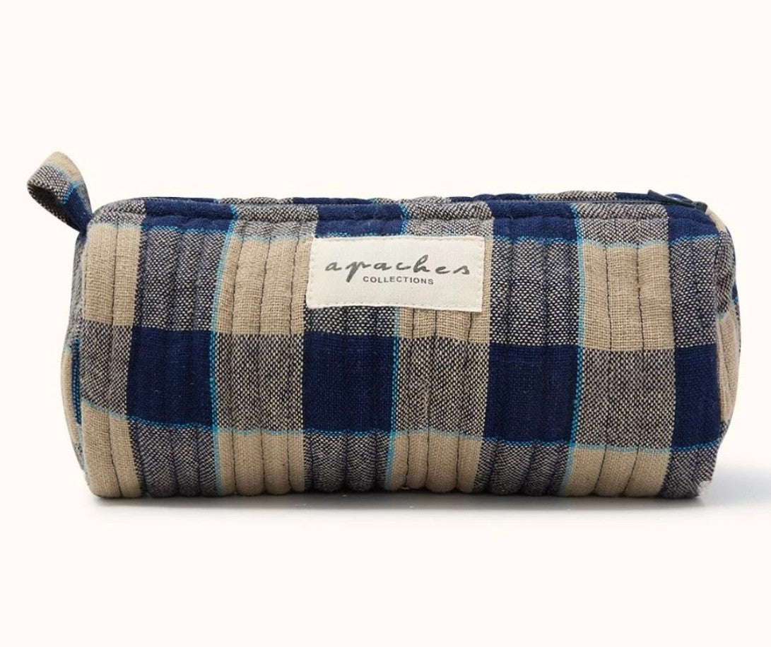Trousse Opal - Khadi - Carreaux Navy
