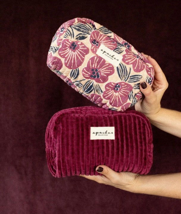 Petite trousse Gaya - Amaryllis - Macadamia Cherry