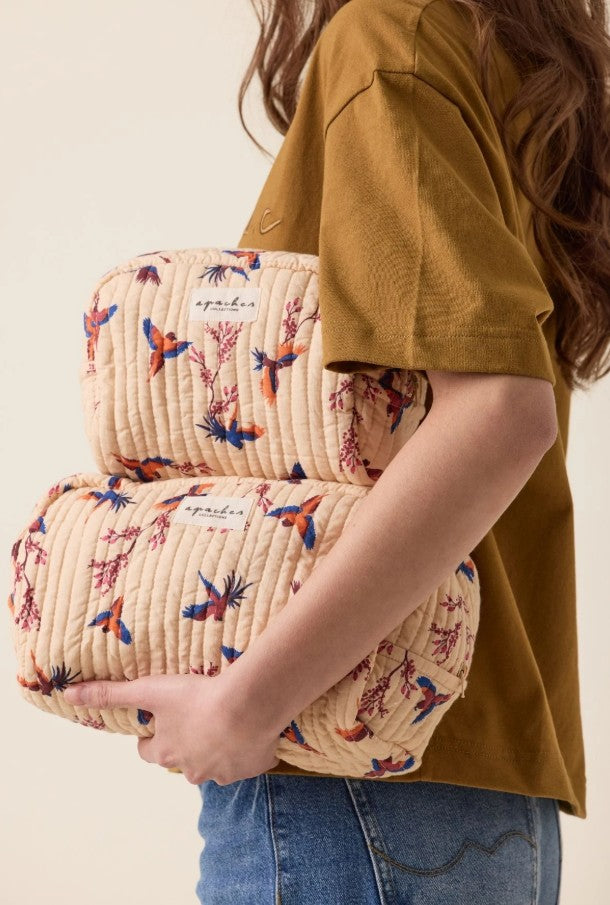 Petite trousse Gaya - Cerisier - Macadamia Dahlia