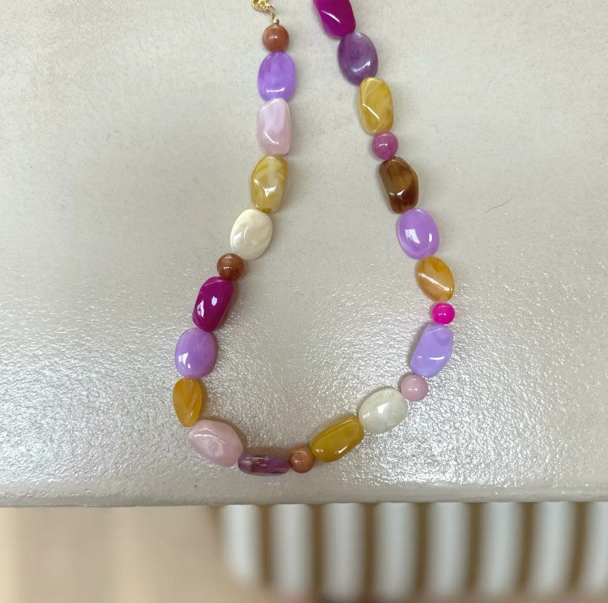 Collier Carmen - Multi rose
