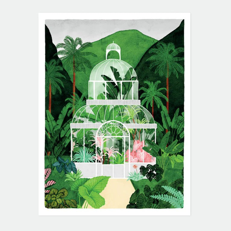 Affiche décorative - Medium - Serre tropicale - 30x40 cm