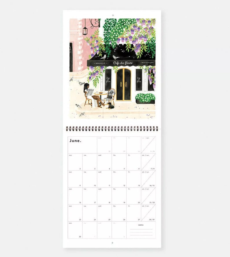 Calendrier 2026 illustré - Travel bucket list 2026