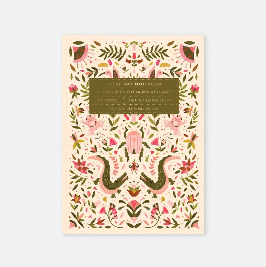 Carnet de notes A5 - Pink croco