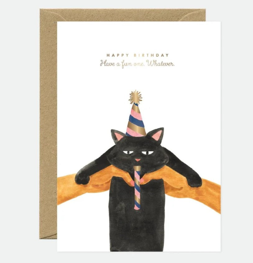 Carte de voeux audio - Whatever cat