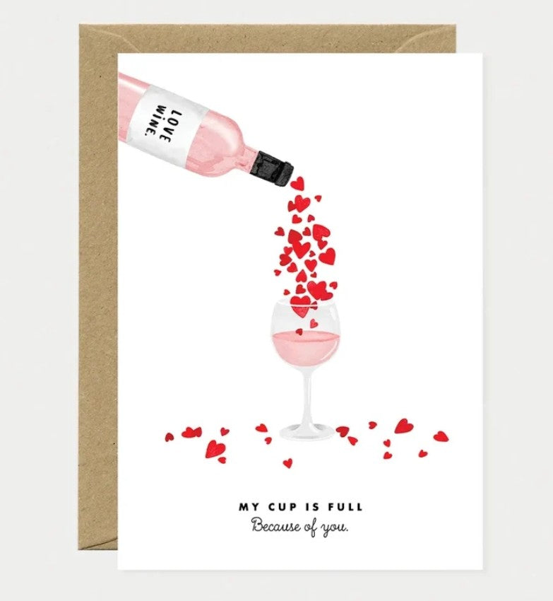 Carte A6 avec enveloppe - My cup is full