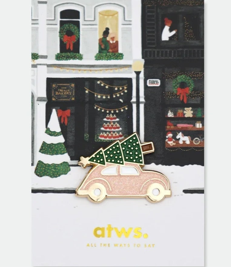 Pin's - Xmas car