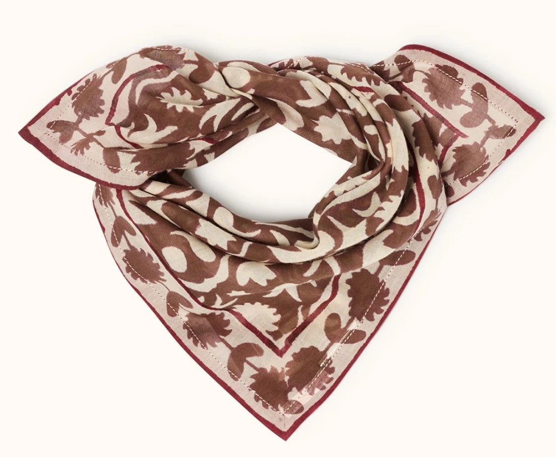 Small Foulard Dupitta - Wesun - Chocolat