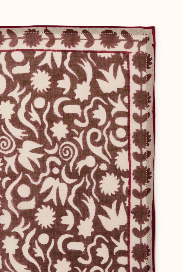 Small Foulard Dupitta - Wesun - Chocolat