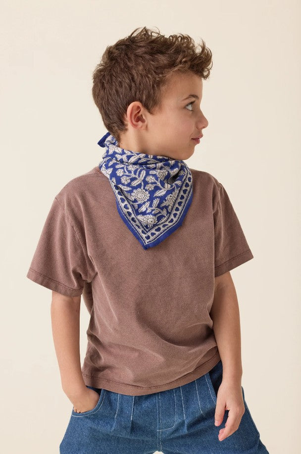 Small Foulard Manika - Coeur - Majorelle