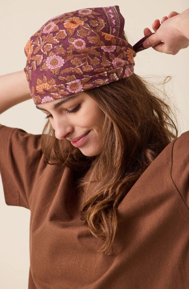 Small Foulard Manika - Coeur - Truffe