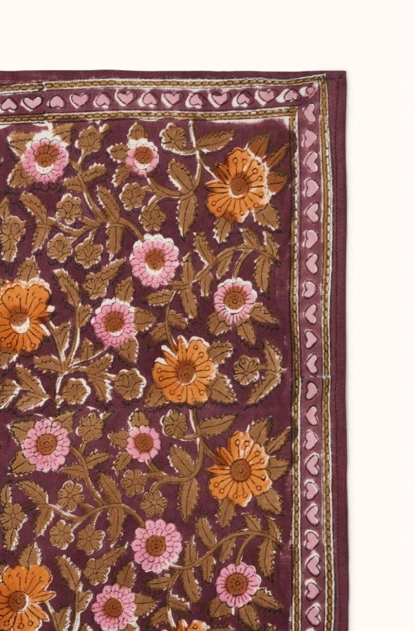 Small Foulard Manika - Coeur - Truffe