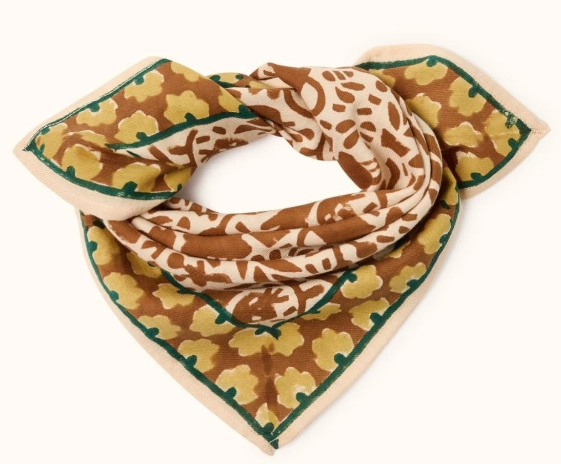 Small Foulard Manika - Garden - Macadamia