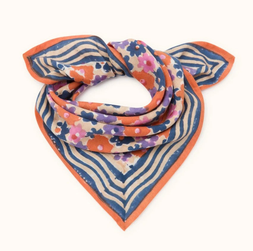Small Foulard Manika - Paquerette - Macadamia