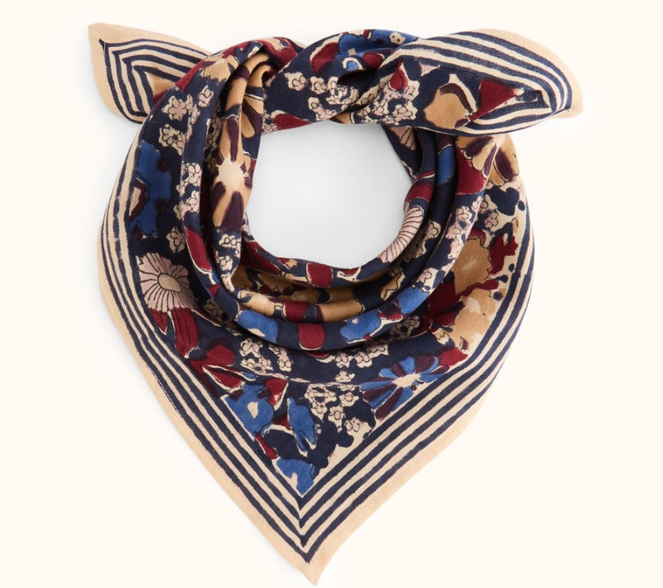 Small Foulard Manika - September - Indigo