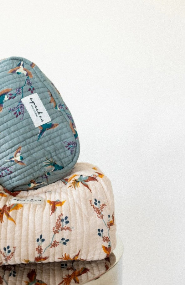 Petite Trousse Gaya - Cerisier - Macadamia