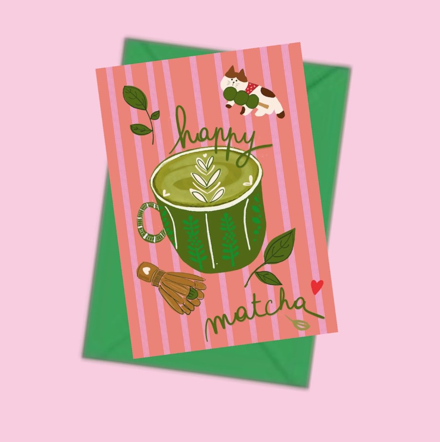 Carte postale - Happy Matcha