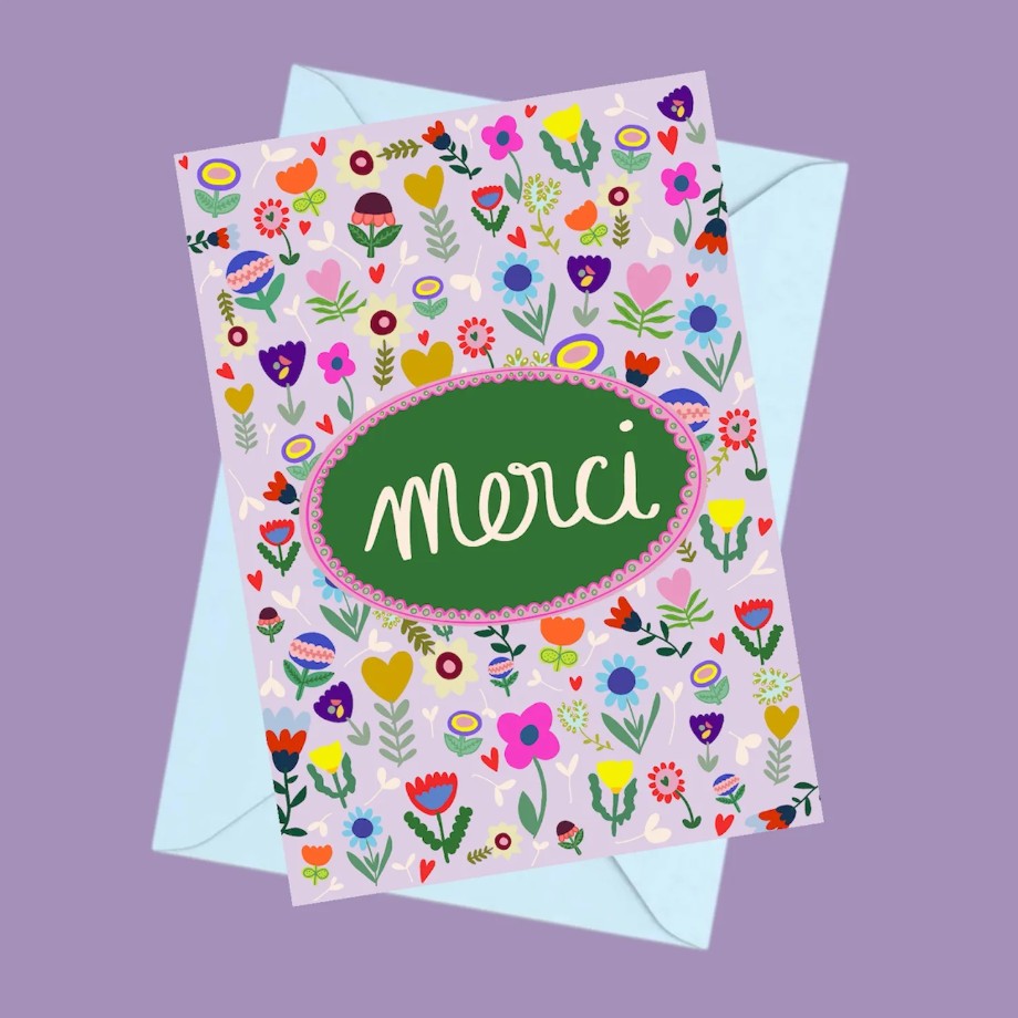 Carte postale - merci fleuri