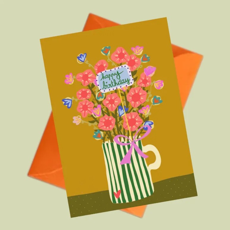 Carte postale - Pichet vert
