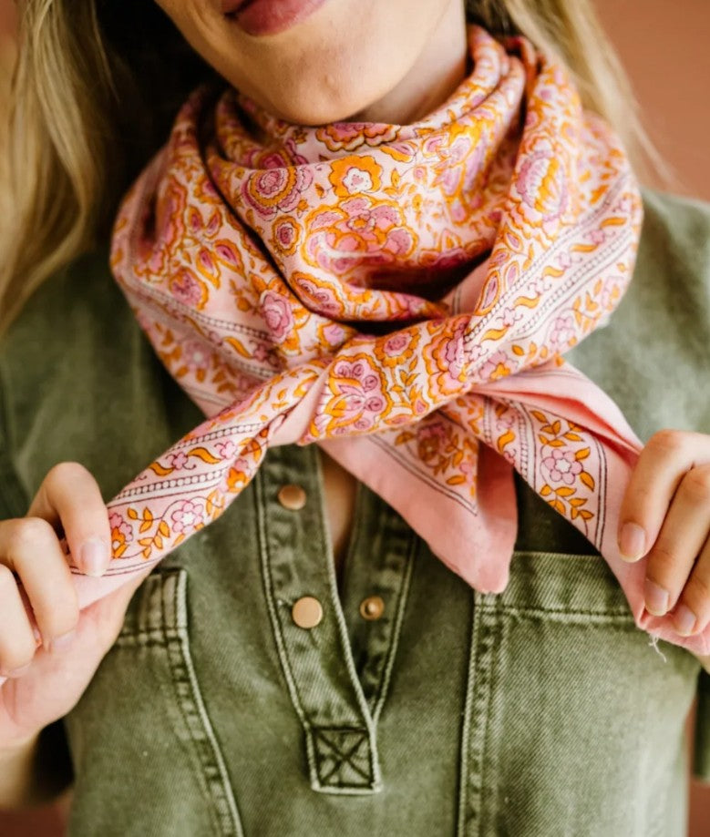 Foulard adulte - Garda - Pop pink