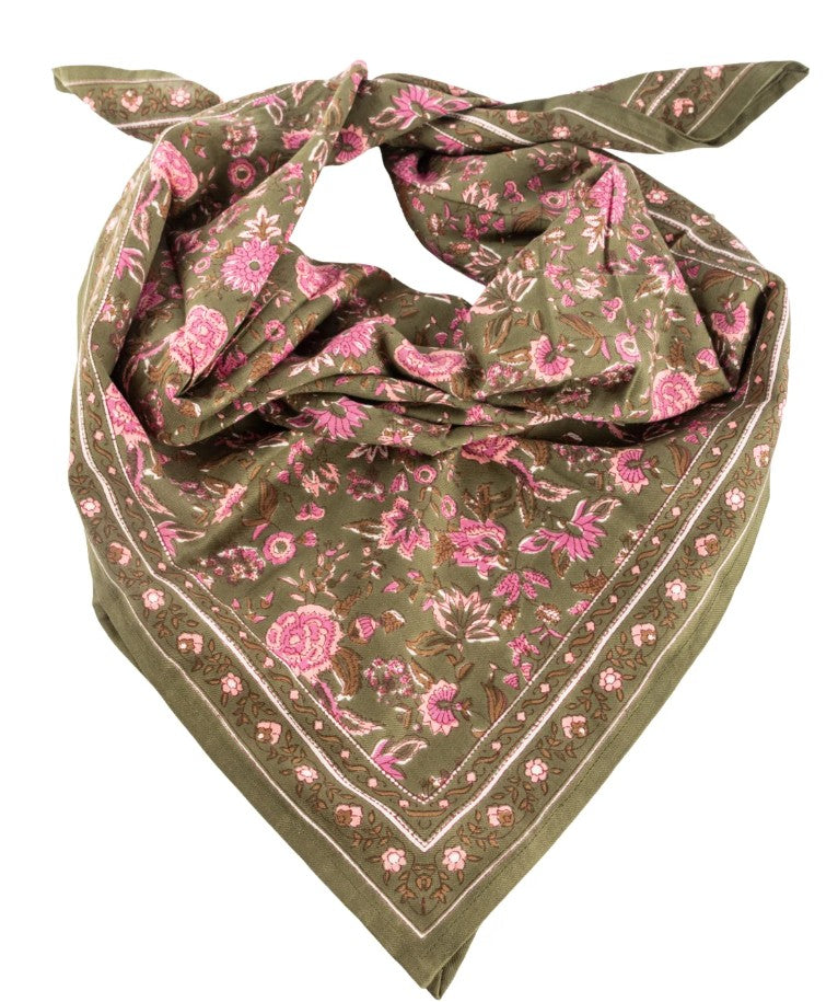 Grand foulard- Goa - Kaki