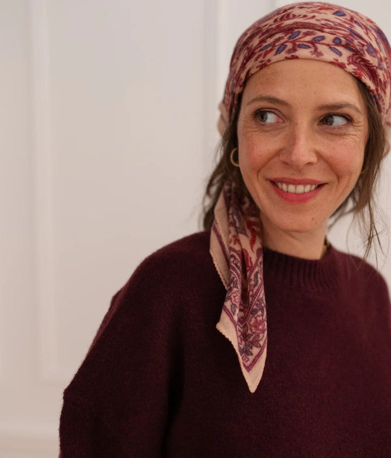 Foulard en laine - Paisley - Lupin