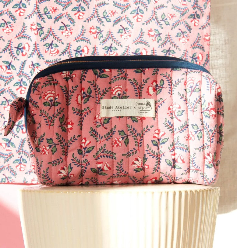 Trousse maquillage - Flora - Framboise