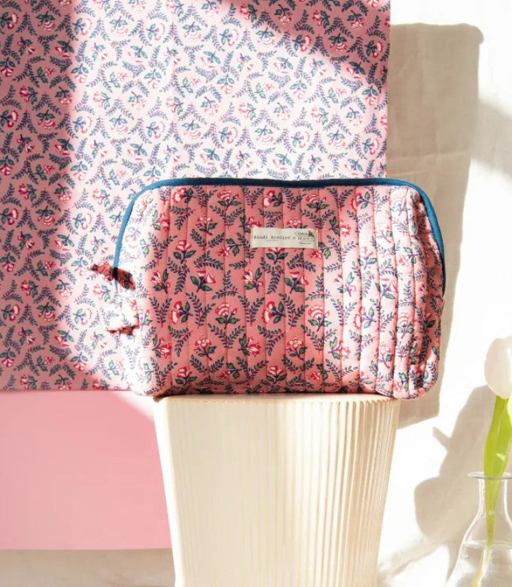 Trousse de toilette - Flora - Framboise