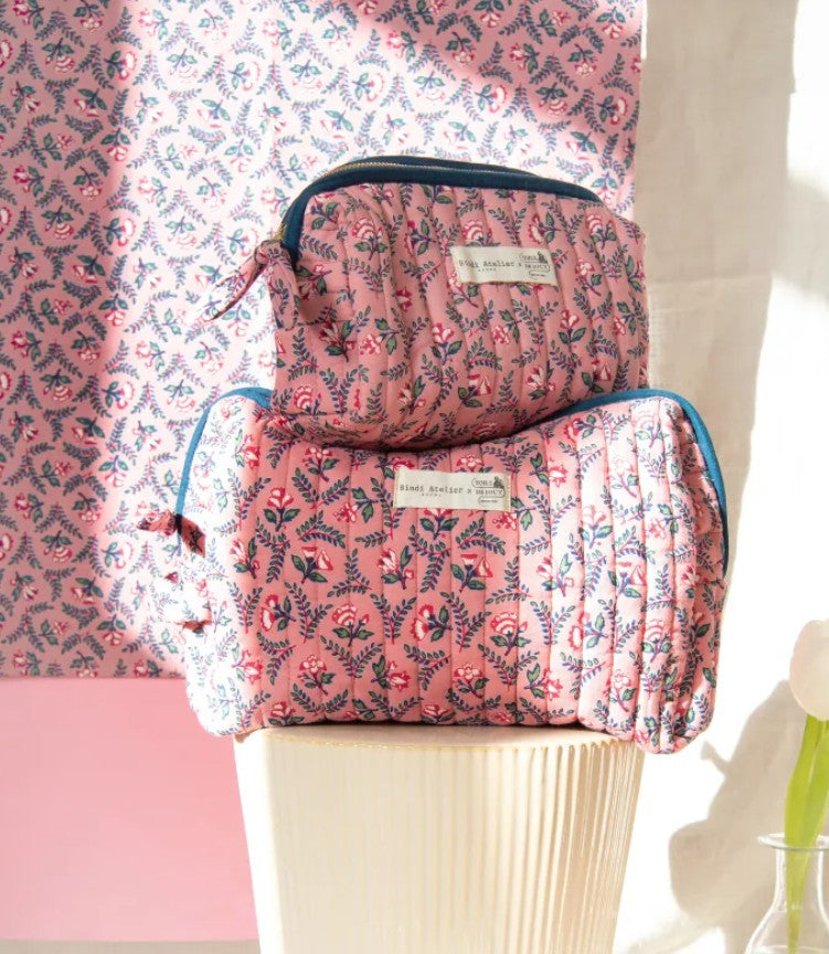 Trousse de toilette - Flora - Framboise