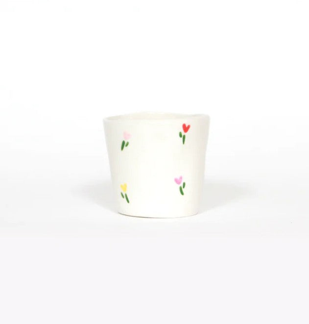 Petit cache-pot - Coeur en fleur