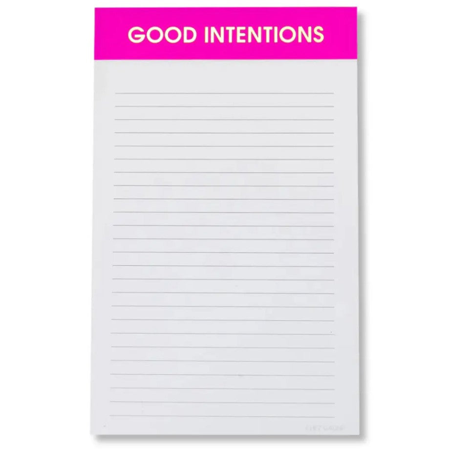 Bloc-notes ligné - Good intentions