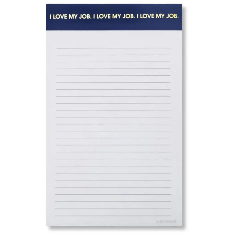 Bloc-notes ligné - I love my job