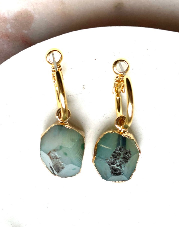 Boucle d'oreille - Aria - Vert