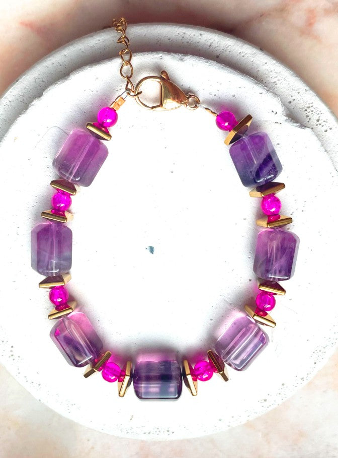 Bracelet - Selene - Mauve
