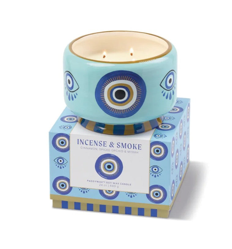 Bougie en céramique - A dopo - Eye - 680g - Incense & Smoke