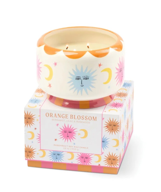 Bougie en céramique - A dopo - Sun - 680g - Orange Blossom