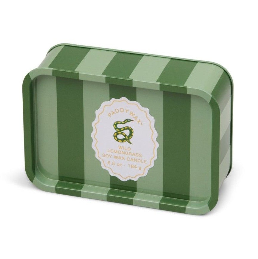 Bougie dans boîte métallique - A dopo - Snake - 184g - Wild Lemongrass