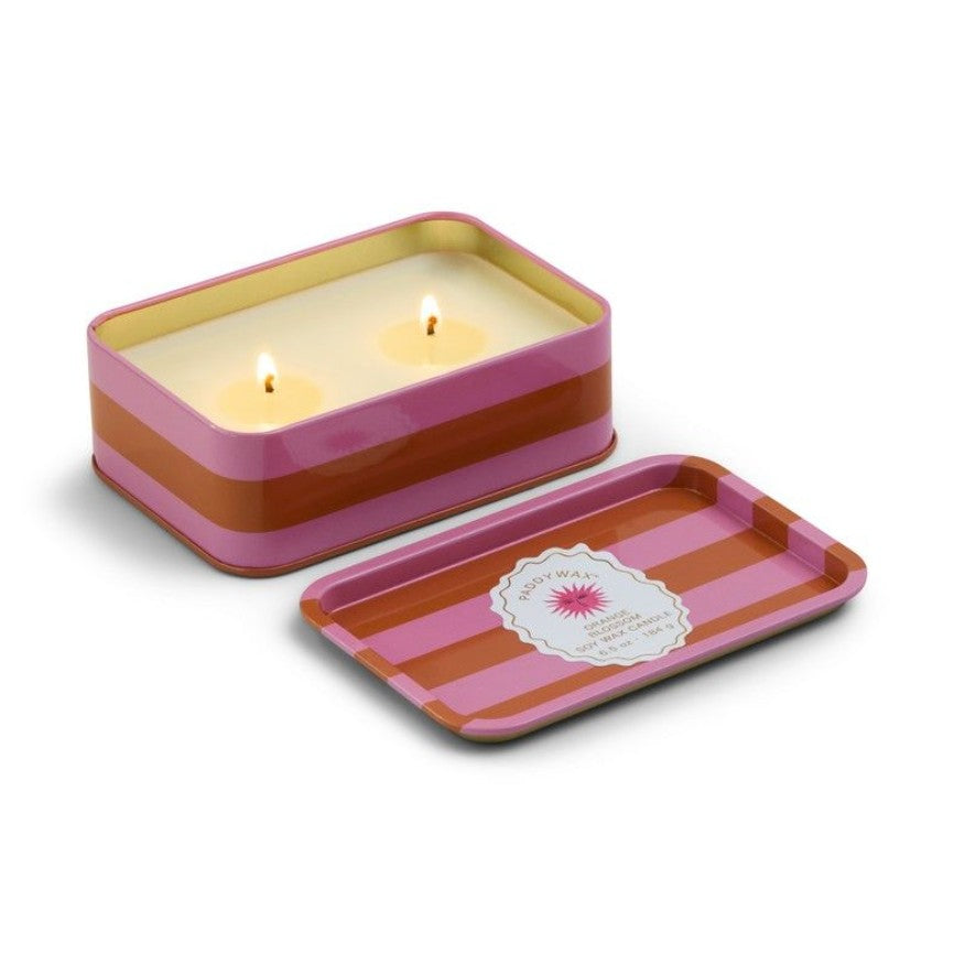 Bougie dans boîte métallique - A dopo - Sun - 184g - Orange blossom