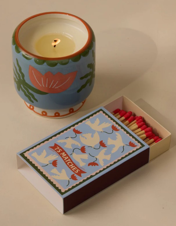 Boite d'allumettes - A dopo - 75 - Flower Orange