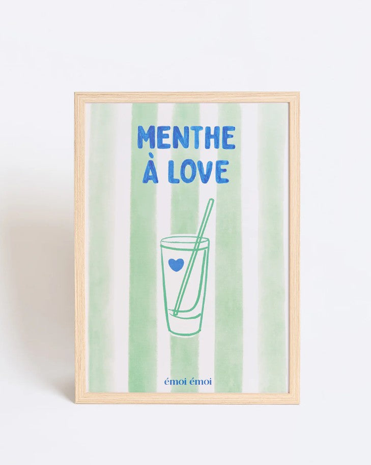 Affiche A4 - Menthe à love