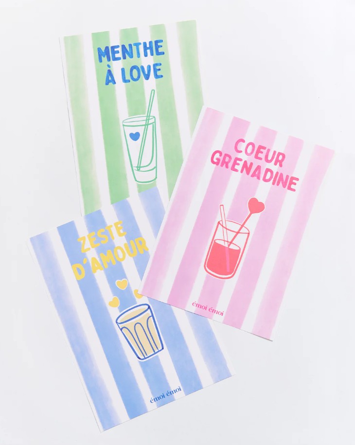 Affiche A4 - Coeur grenadine