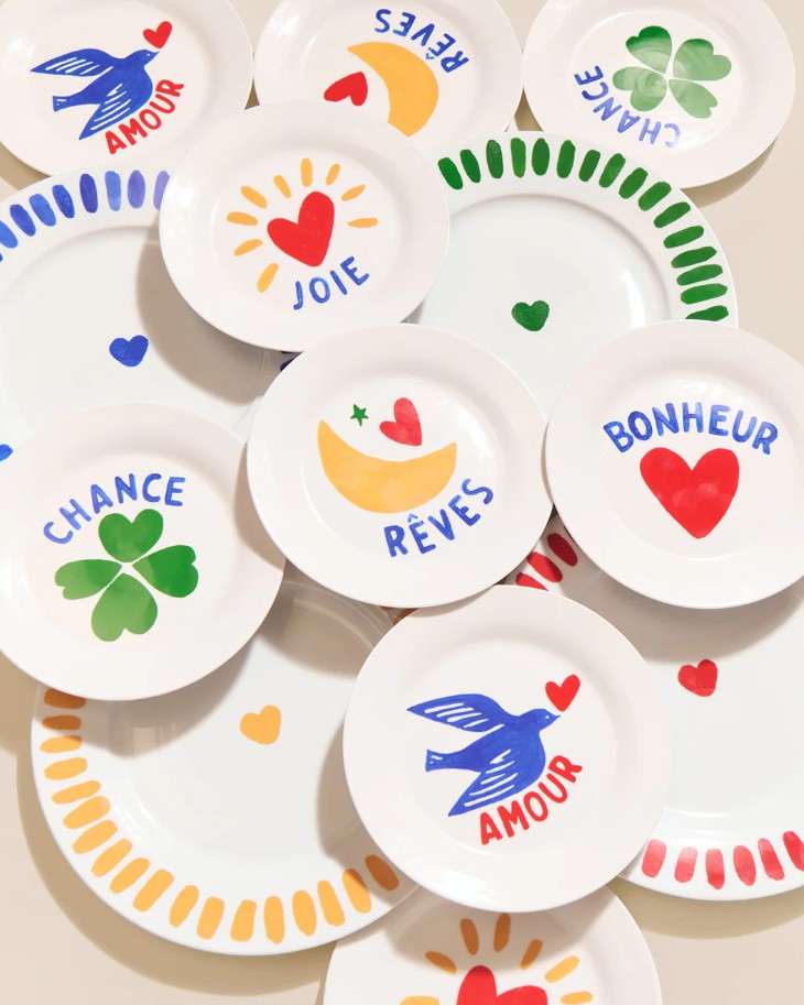 Assiette - Amour Oiseau
