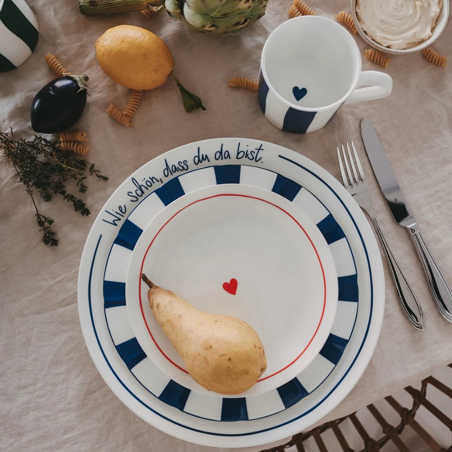 Petite assiette - Coeur - rouge