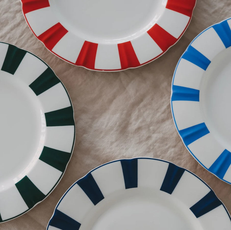 Petite assiette ondulée - rouge