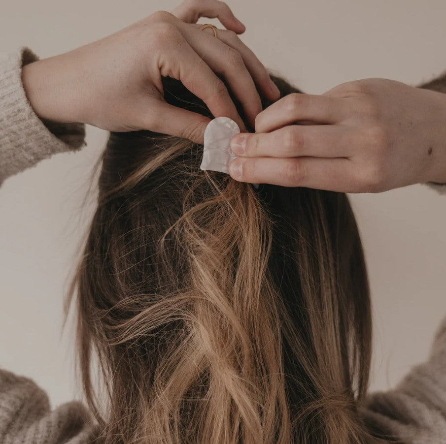 Pince à cheveux - Coeur - Perle