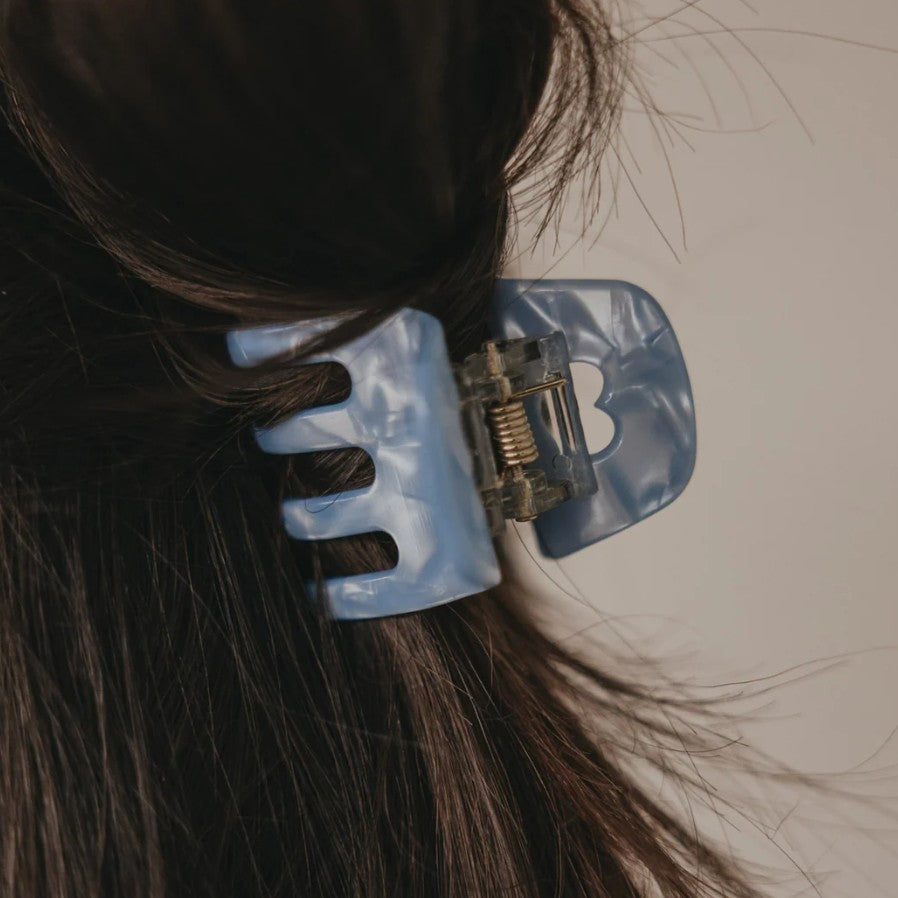 Pince à cheveux - Petite Barrette - Coeur Bleu Ciel