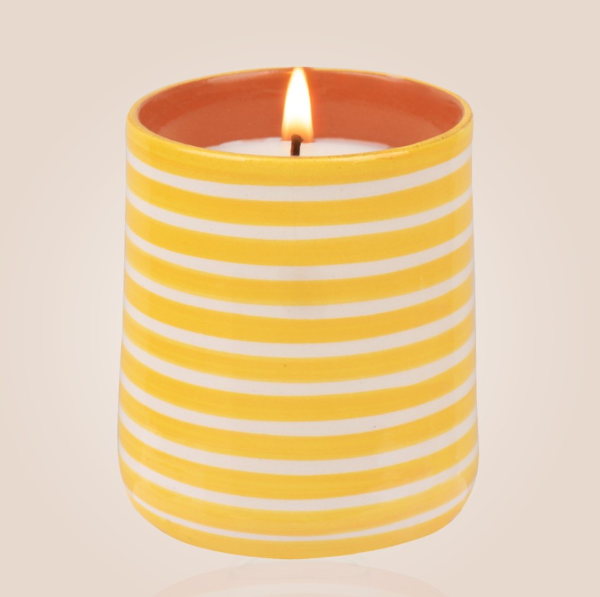 Bougie Marinière 175g - Jaune - Happy coco